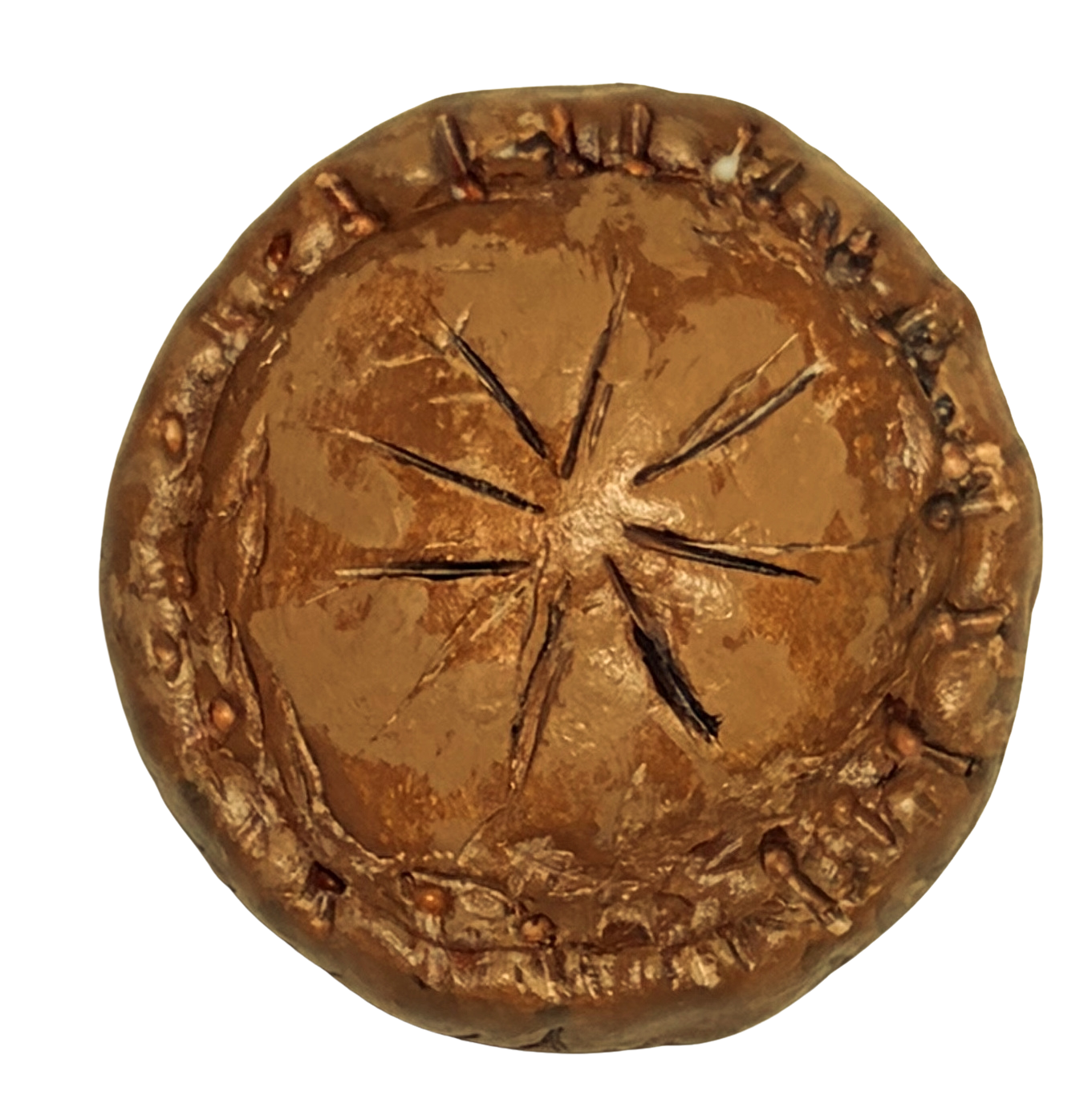 Handbuilt French Apple Tart Fridge Magnet