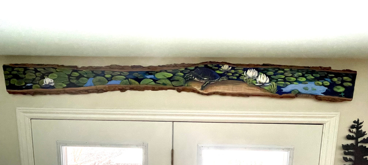 Turtle On Log