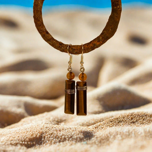 Tiger Eye Earrings