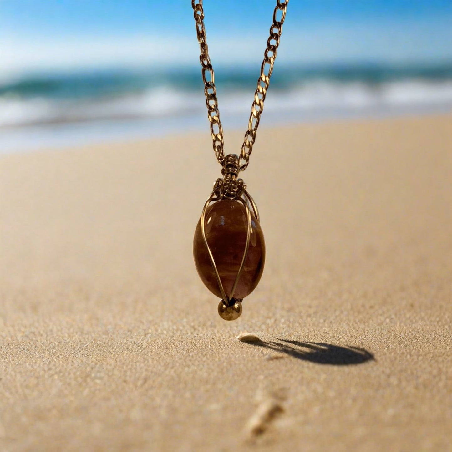 Amethyst Pendant with Chain