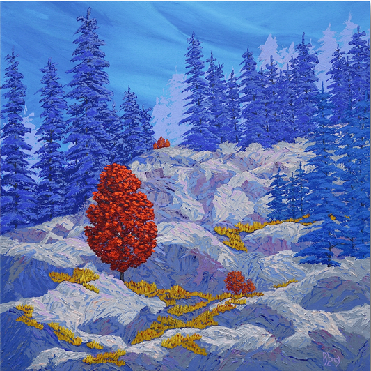 Red Tree at Rock Lake