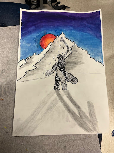 Snowboarding in the Sun