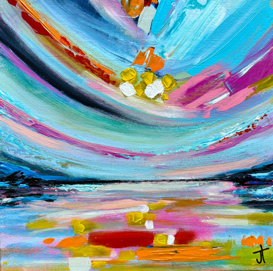 Sunset Across The Lake