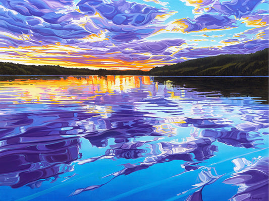 Sunset Gatineau River