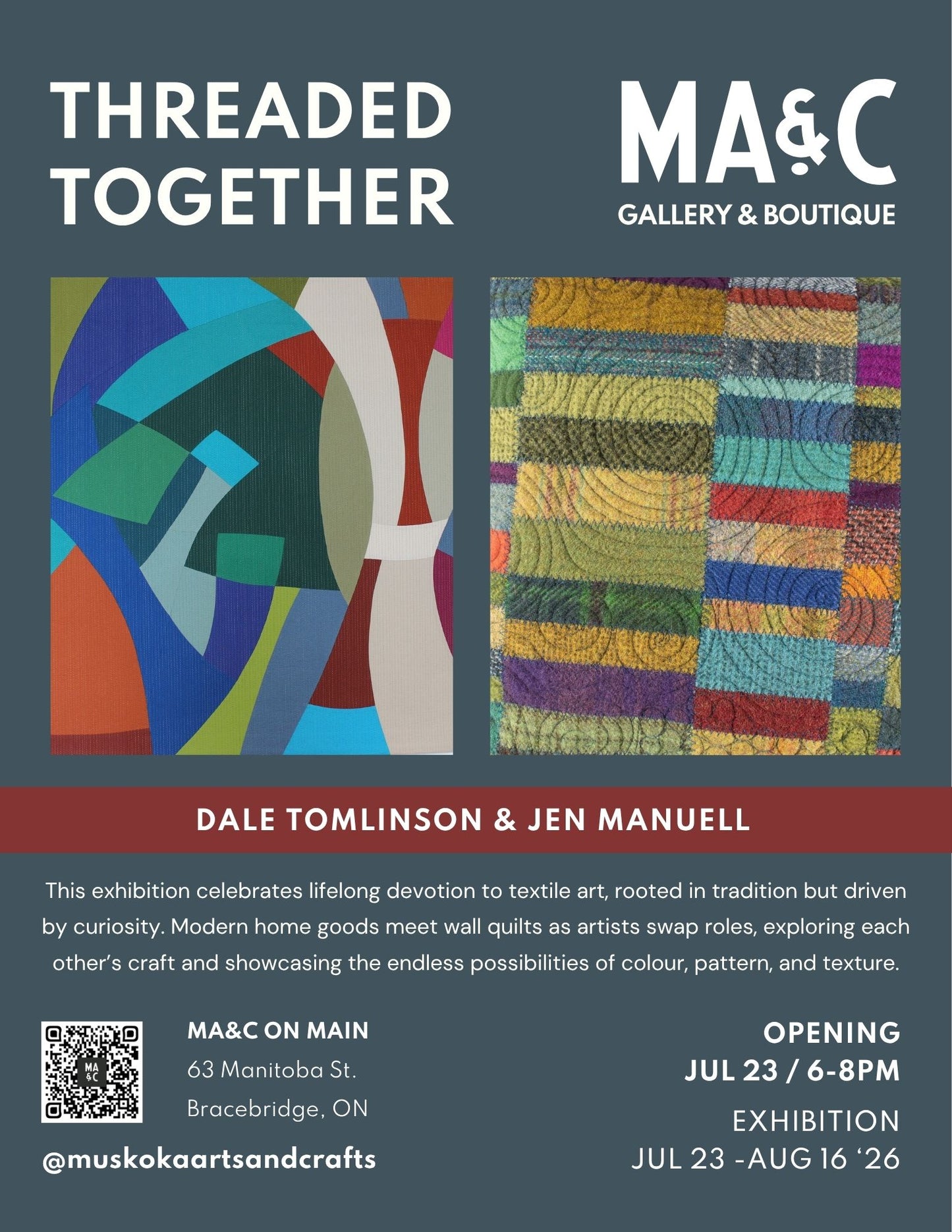 Threaded Together Exhibition Opening