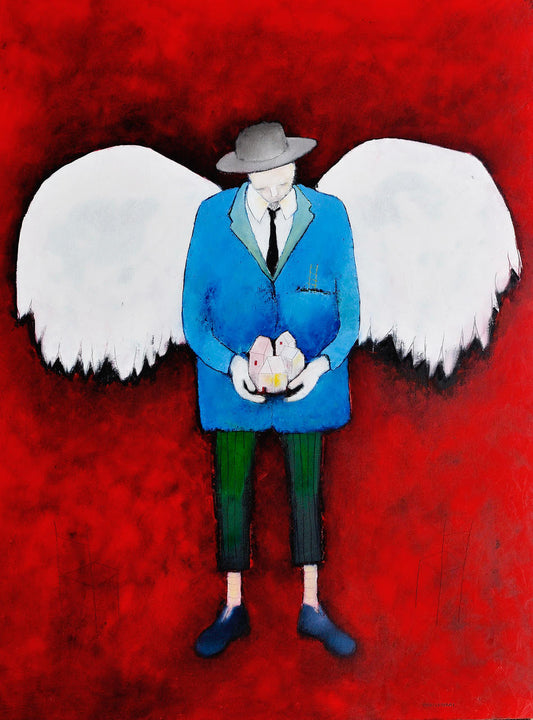 Angel with Houses