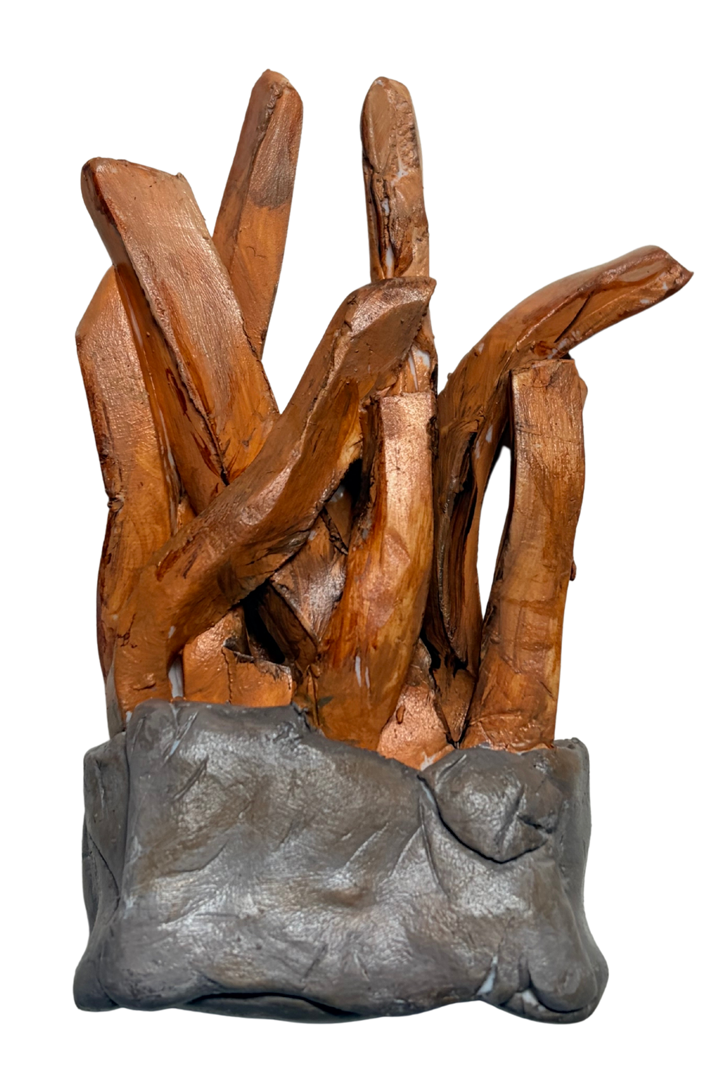 Handbuilt Box of French Fries Fridge Magnet