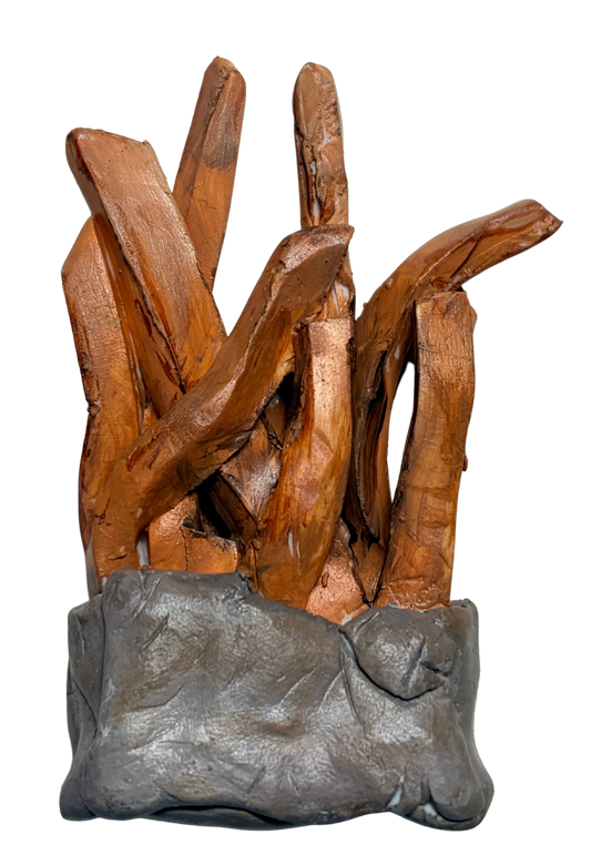 Handbuilt Box of French Fries Fridge Magnet