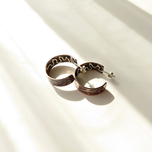 Copper Hoop Earrings