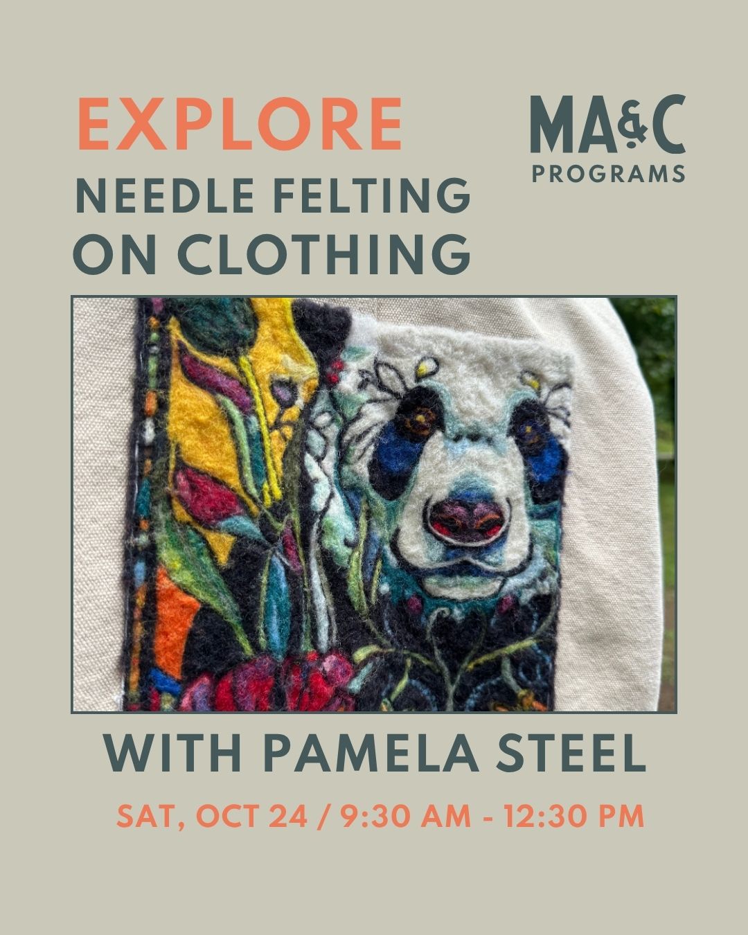 EXPLORE Needle Felting on Clothing