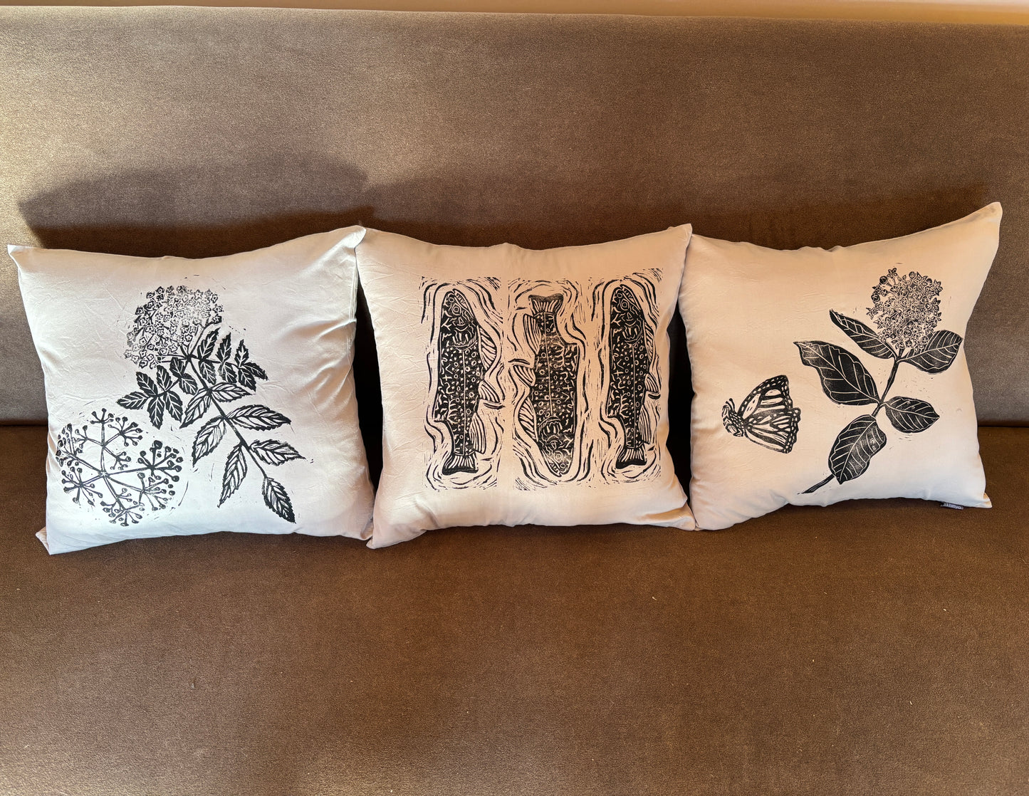 Handprinted Pillows