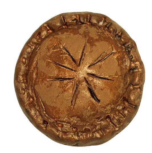 Handbuilt French Apple Tart Fridge Magnet