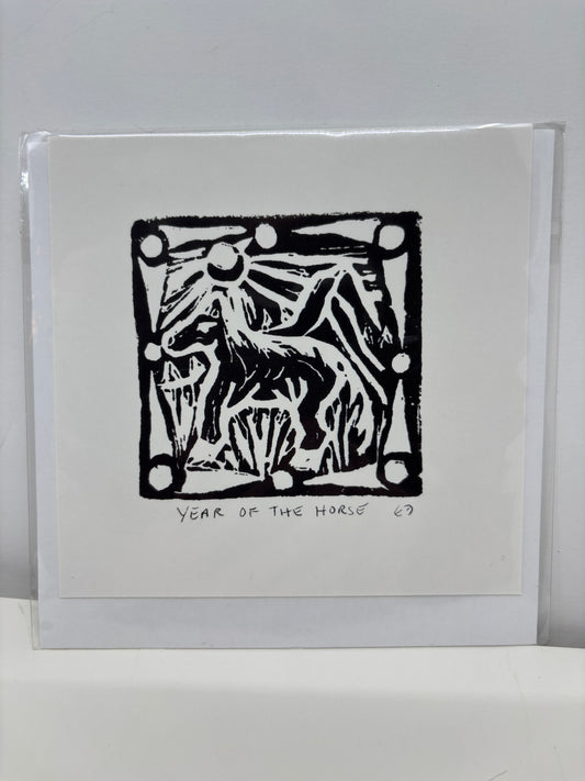 Year of the Horse Greeting Card