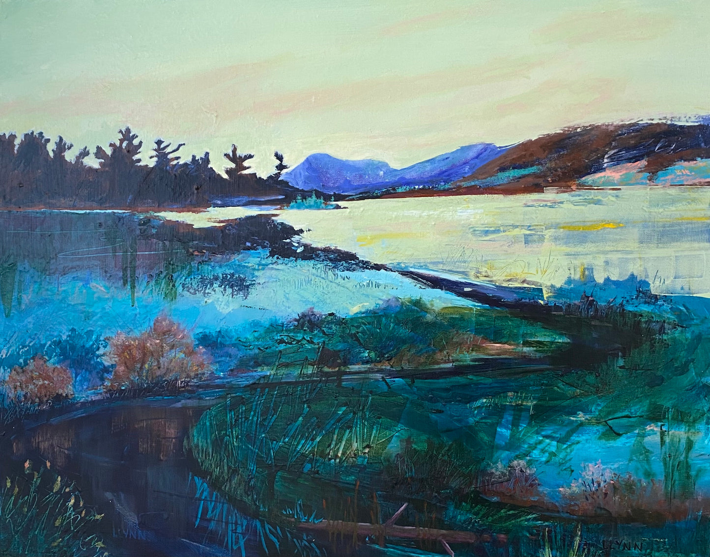 Twilight O'er the Marsh