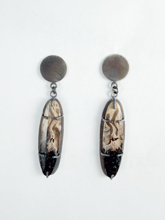 Petrified Earrings