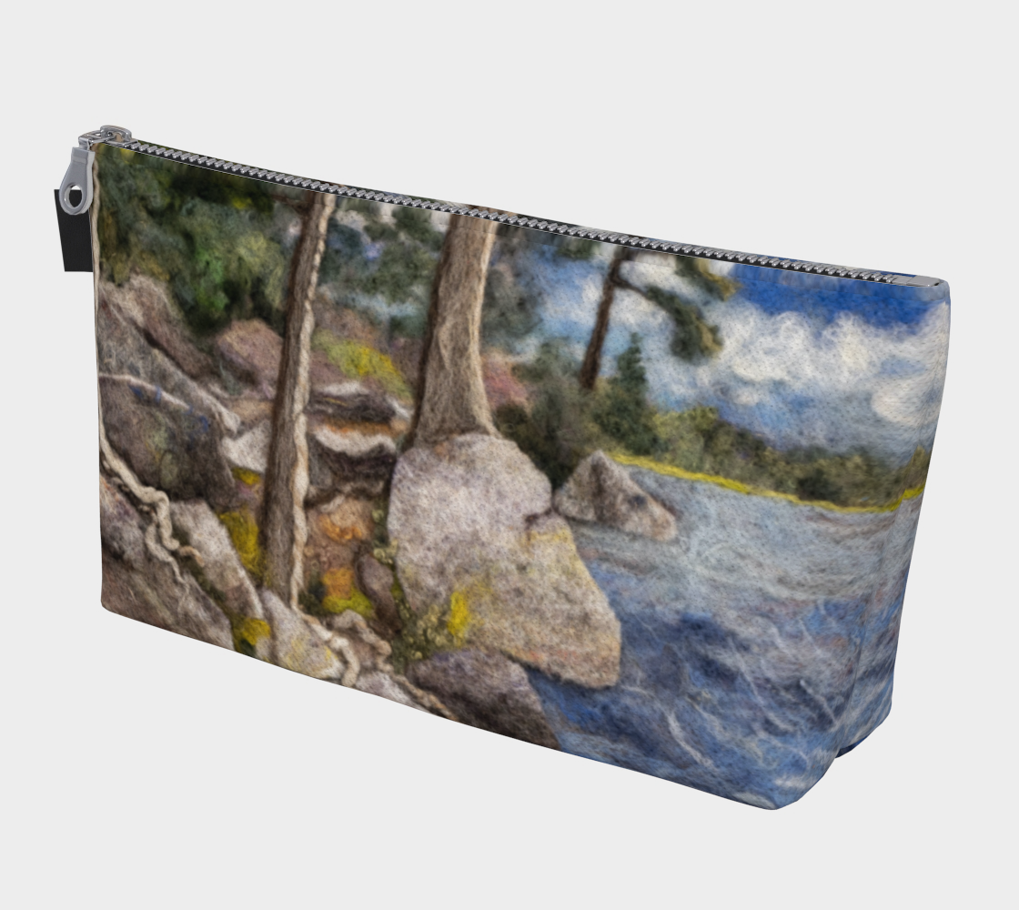 Ripples and Rocks Makeup Bag
