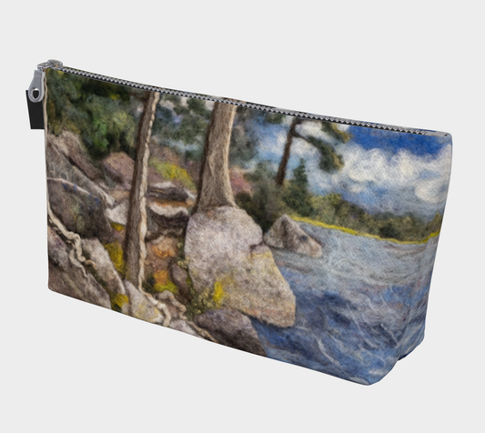 Ripples and Rocks Makeup Bag