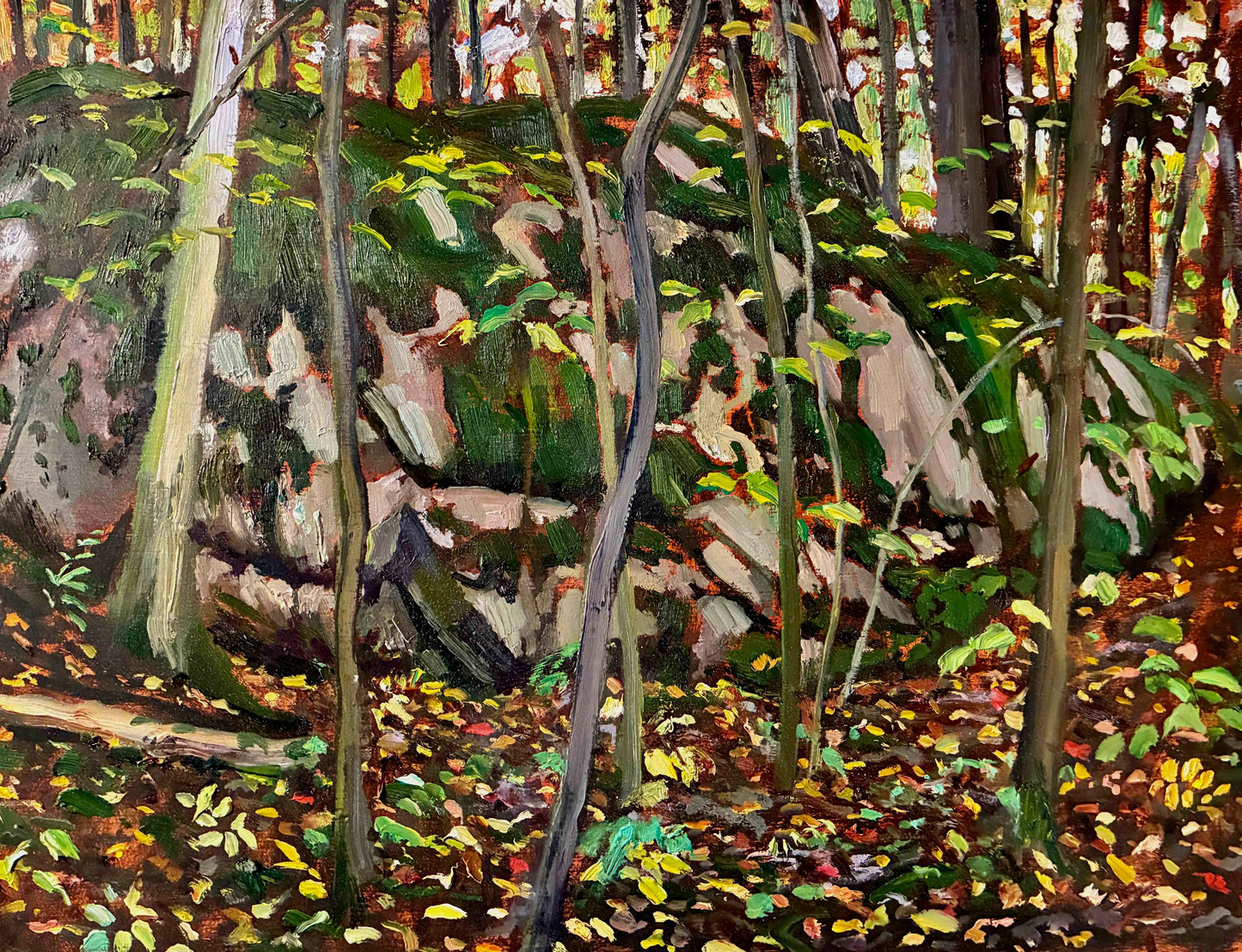Mossy Outcrop Plein Air