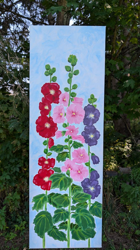 Hollyhocks