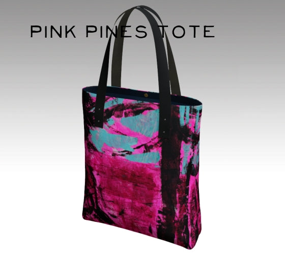 Pink Pines Tote Bag