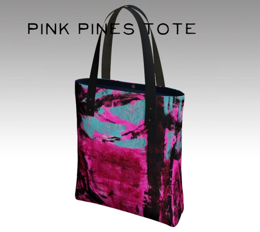 Pink Pines Tote Bag