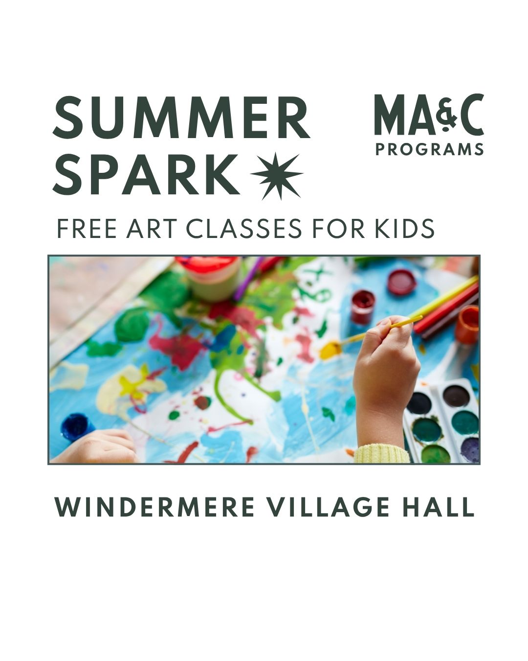 MA&C Summer Spark Kids' Art Classes