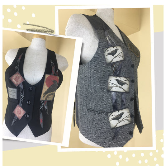 Upcycled Vest with DejaVu Graphics