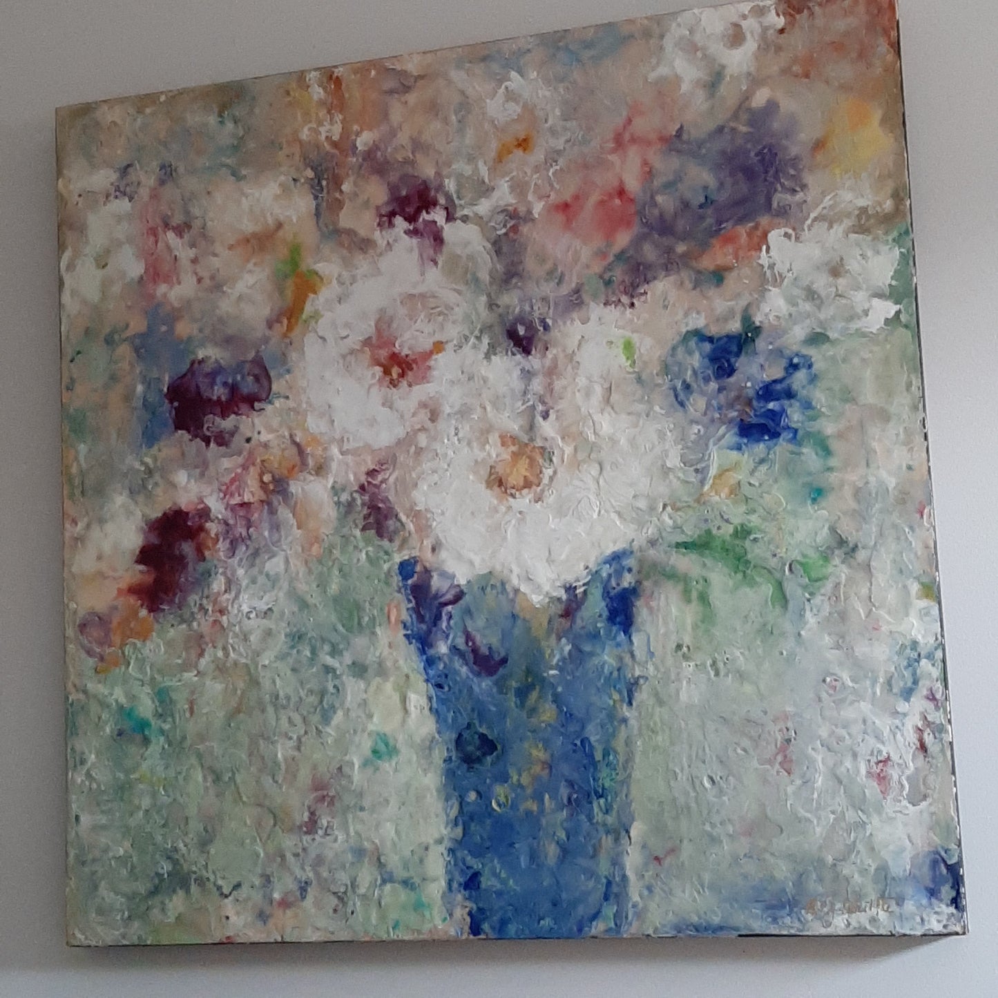 Bouquet In Blue Vase