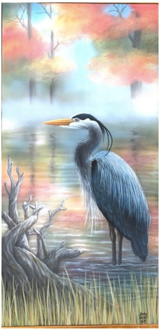 Heron in the Mist by Sara West