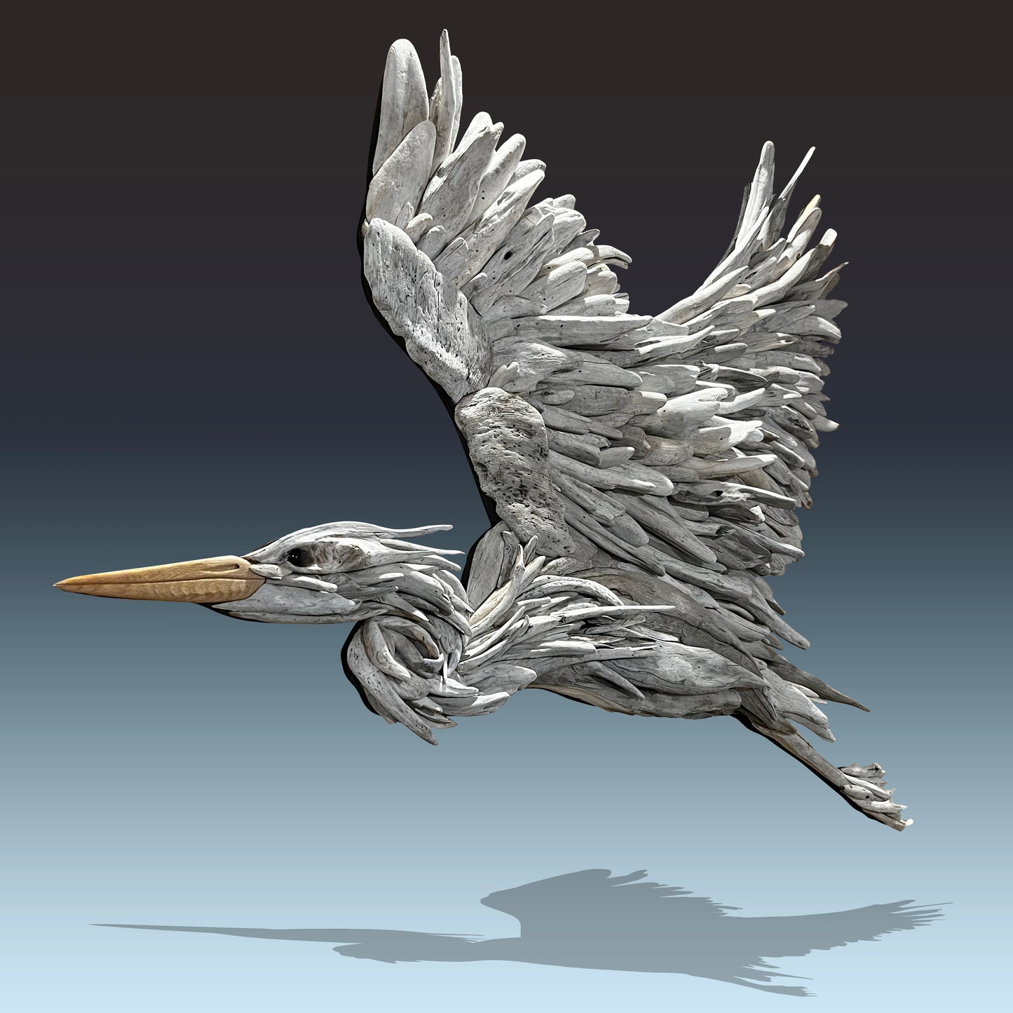 Heron in Flight