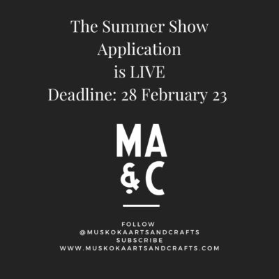 The 2023 Summer Show Artisan Applications are live!